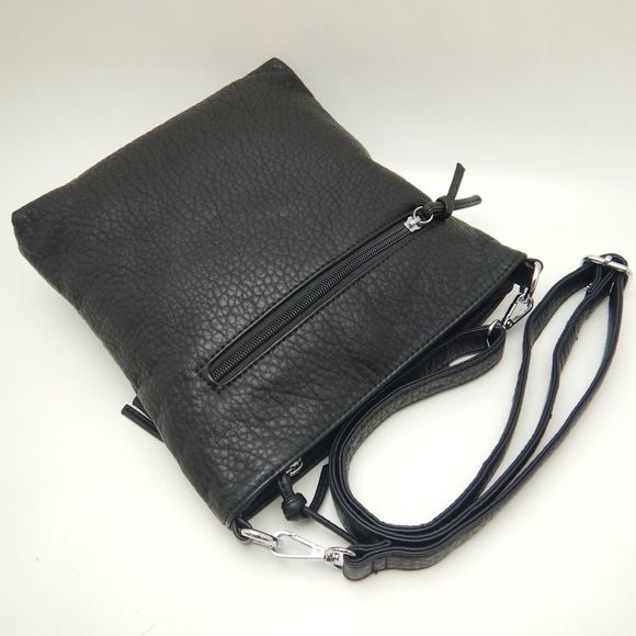 Guscio Shoulder Bag Synthetic Leather Black - Picture 2 of 8